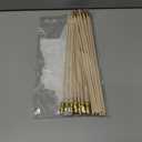 LUSEOAN 20 Pack White Mini Pennant Wood Stick Sublimation Flag Set - 5x8 Inch Solid Color Blank Hand Held Small Miniature Triangle Plain Flags for DIY Graffiti,School,Kids Birthday,Grand Opening