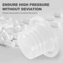 2 x Universal Faucet Leak Proof Sealing Gasket in Silicone Material,Water Pipe Silicone Rubber Hose Gasket Washers, Outdoor Faucet Repair Kit 50Pcs-White