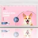 Disposable Female Dog Diapers, Puppy Diapers with Adjustable Elastic Waistline for Female Dog or Cat in Heat,Incontinence, Diaper with Wetness Indicator, S-20 Count