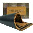 IQ Accessories Fall-Themed (Welcome) Natural Coir Front Door Mat 17.7 x 29.5 in, Outdoor Rug with Non-Slip Rubber Backing, Fade-Resistant Indoor Outdoor Rugs, Flat Woven Outdoor Patio Rug