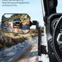 JOYTUTUS Mirrors Doors Off Compatible with Wrangler JK JL Gladiator JT, Door Hinge Mirror Anti-shake Wide Vision Easier Install, Doorless Side Quick Release Mirror