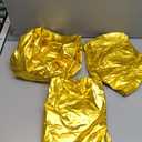 LEBENGURU 3Pcs Cylinder Pedestal Stand Covers Gold, Round Spandex Display Pedestal Covers, Elastic Cloth Plinth Pillar Cover for Parties Wedding Birthday Event Decor Props (Only Covers)