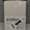 100% Blackout Shield Blackout Curtains for Bedroom 84 Inches Long, Back Tab/Rod Pocket Living Room Drapes, Thermal Insulated Blackout Curtains 2 Panels Set, 50" W x 84" L, Cream