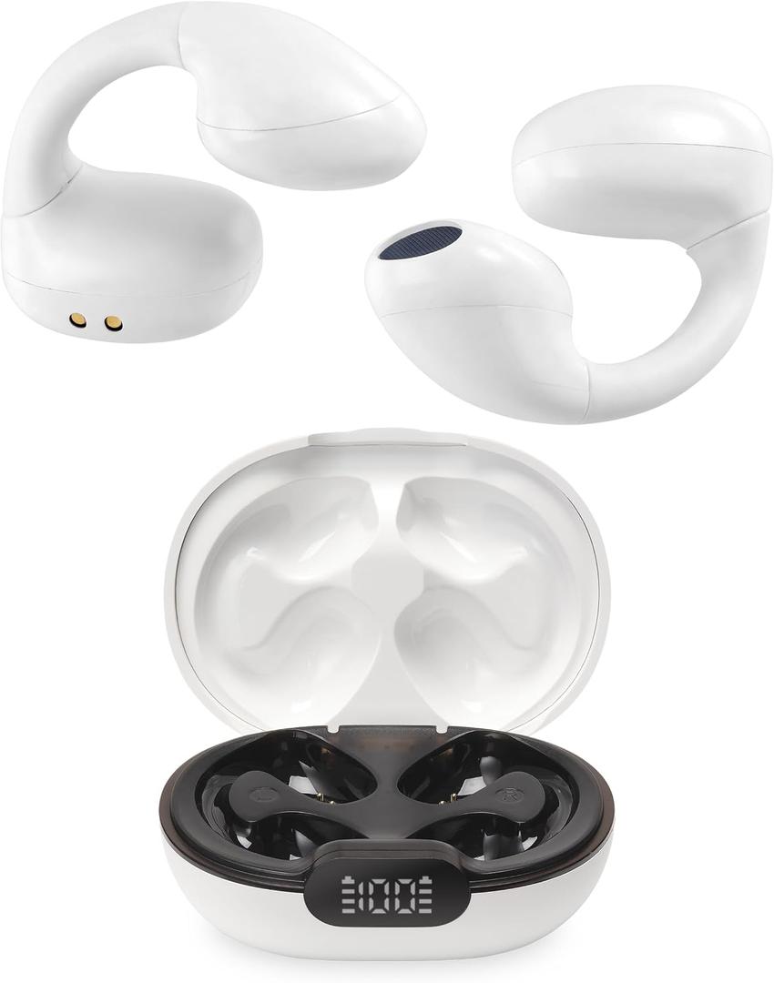 iLive Electronics Clear Truly Wireless Open Ear Clip Earbuds, IAEBTO25W