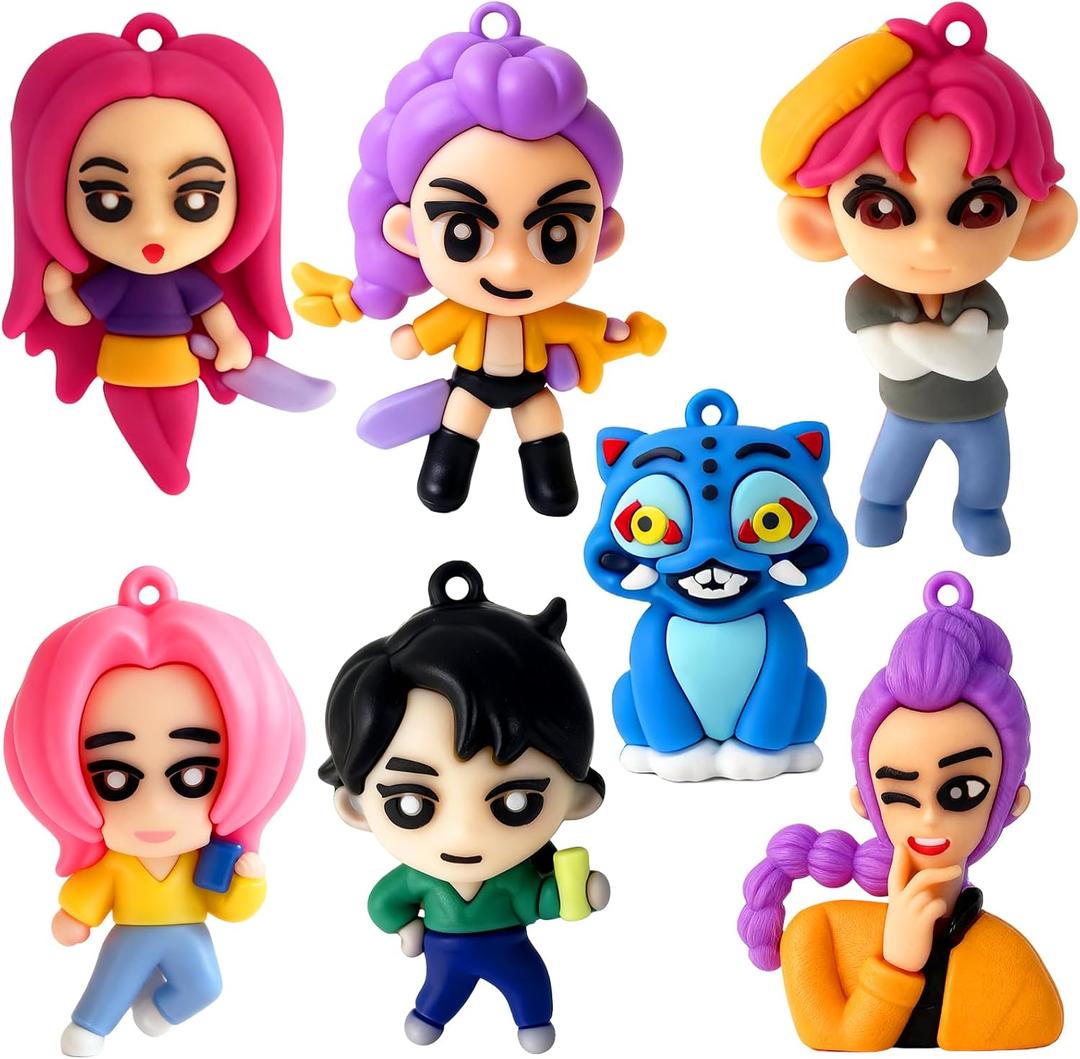 14Pcs Korean Idol Movie Action Figure Toys,Unique Key Chain,Goodie Bag Stuffers Party Supplies Decorations Gifts for Fans