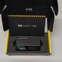 EZDIY-FAB Shield 24-pin 90 Degree Angle Adapter with Infinity Mirror ARGB Light,ATX 24 Pin Power Connector, 5V 3pin ARGB Sync-90 Degree-Black-1 Pack