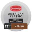 Community Coffee American Classic 72 Count Coffee Pods, Medium Roast, Compatible with Keurig 2.0 K-cup Brewers, 12 Count (Pack of 6)