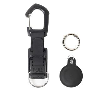Gwild Concepts Key Chain Holder w/Airtag Case, Quick Release, Magnetic Keychain, for Car Belt Backpack, Detachable Keys Ring Clip