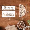 Welcome Stencils for Painting on Wood 12 Welcome Stencil for Door Mat Half Round Stencils for Wood Sign Doormat Fabrics