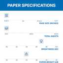 Hammermill Printer Paper, Premium Inkjet & Laser Paper 24 Lb, 8.5 x 11-1 Ream (500 Sheets) - 97 Bright, Made in the USA, 166140R