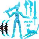 Titan 13 Action Figures (Grow in The Dark Blue) T13 3D Action Figure Set Already Assembled Dummy Robot Nova 13 Printed Multi-Jointed Movable Toy for Gift Collectors, Blue