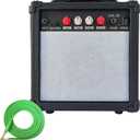 Electric Guitar Amp 20 Watt Amplifier Portable Amp with Headphone Input Gain Powe Including Professional Noise Reduction Cable (20W-2)