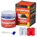 Damping Grease Kit for Washing Machine Suspension Rods with Foam Inserts | High-Viscosity 35,000 CST Blue 100g Dampening Grease For Toilet Seat & Turntable Or Washer Shock Absorption Lubricants
