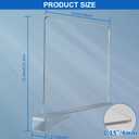 12 Inches [Extra Tall Version] Clear Shelf Dividers for Closet Organization and Storage, 6 Pack Purse Organizer for Closet Acrylic Adjustable Bookshelf for Organization, Perfect for Sweater, Clothes