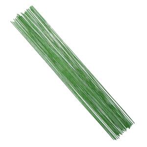 DECORA 18 Gauge Green Floral Stem Wire for Artificial Flower Making 16 inch,50/Package