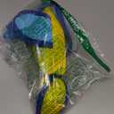 Nerf Dog 16.5in Nylon Ultraplush Crinkle Wing Launching Duck Dog Toy - Green/Light Blue