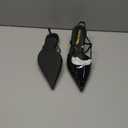 DREAM PAIRS Mary Jane Shoes Women Kitten Slingback Pointed Closed Toe Heels Dress Party Casual Comfortable Pumps Shoes,Size 7,Black-Pat,SDPU26014W