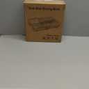 MAJALiS Expandable Stainless Steel Over The Sink Dish Drying Rack for Small Kitchen Counter Space Saving, Compact RV Plate Drainer Strainer in Silver Wire Metal with Hanging Adjustable Utensil Holder