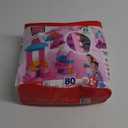MEGA BLOKS First Builders Toddler Blocks Toys Set, Big Building Bag with 80 Pieces and Storage, Pink, Ages 1+ Years (Pink Bag)