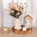 CEWOR 15pcs Fall Artificial Flowers, Fake Flowers in Vase for Table Centerpieces Decor, Aesthetic Artificial Flowers for DIY Bouquet Party Wedding Home Decor Floral Arrangements Centerpiece Beige