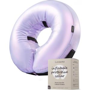 Inflatable Dog Cone Collar - Donut Collar Recovery ECollar Alternative After Surgery - Soft Dog Cone for Small Medium Large Dogs (X-Large [Neck:16"-20"])