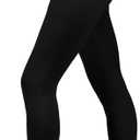 Compression Pantyhose for Women, 20-30 mmHg Footless Medical Compression Stockings, Waist High Opaque Graduated Support Compression Hose Tights for Edema, Varicose Veins, Swelling (X-Large, Black)