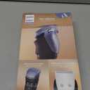 Norelco Philips Beard Trimmer 5000 Series, Men's Face Trimmer, 100% Waterproof BeardSense Tech, Precision Trimmer with Fading Combs, Self-Sharpening Blades, Hair Collector & Charging Stand, BT5785/40 (Black)