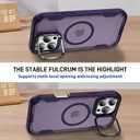 Korecase Magnetic for iPhone 16 Pro Case 6.3" [Compatible with Magsafe] Military-Grade Drop Proof Double Protection Bumper Phone Case Cover for iPhone 16Pro Frosted Purple