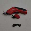Cordless Electric Scissors,Fabric, Leather, Carpet and Cardboard Cutter, 4.2V Electric Scissors, Rechargeable Electric Scissor for Fabric Cardboard Carpet Leather,USB Type-C charging port (Red)
