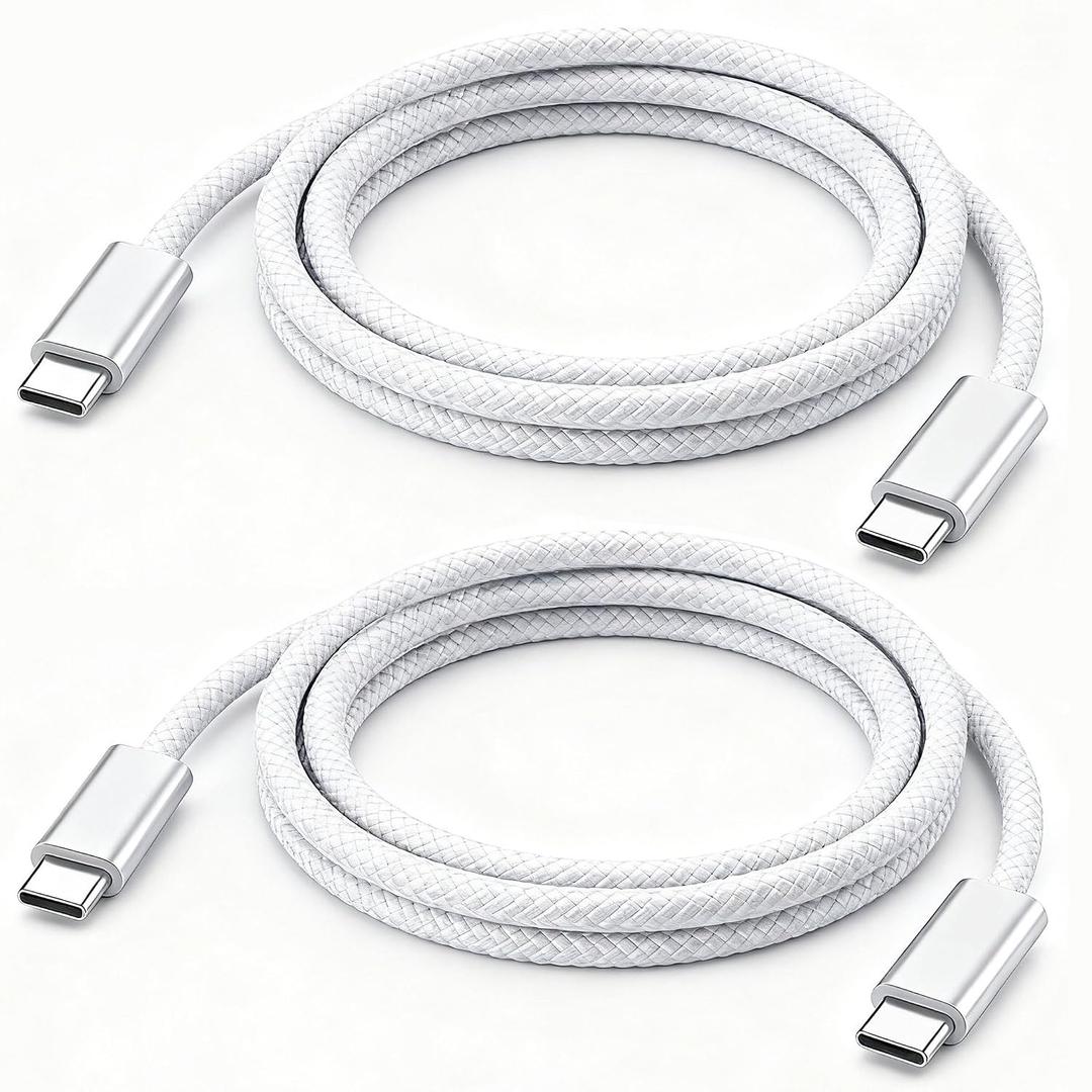 240W Google USB-C Charge Cable[2-Pack],USB C to USB C Cable, Fast Charging Cord for Pixel 10 Pro XL/10 Pro/10A/10 Pro Fold/9A/9 Pro Fold/8/8A/7/6/5/4/3, iPhone 17/16/15/17e,Chromebook/Macbook Pro/Air