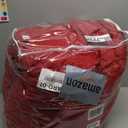 CozyLux Queen Comforter Set Dark Red, 7 Pieces Pintuck Bed in A Bag, Premium Red Comforter Queen Size, Pinch Pleat Bedding Sets with Comforter, Sheets, Pillowcases & Shams