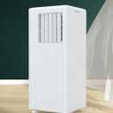 GarveeHome 8,000 BTU Portable Air Conditioner Cools Up to 700 Sq.Ft,3 in-1 Quiet Portable AC Unit with Remote Control for Large Room,Campervan,Office,Temporary Space,JHS,White