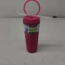 Reduce Halo 32 oz Stainless Steel Vacuum Insulated Tumbler - Spill Proof Travel Mug with Flip Handle Lid - Keeps Drinks Cold for 32 Hrs - Dishwasher Safe - Cupholder Friendly - Dragon Fruit
