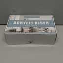 Aheroi Large Acrylic Risers, 8 Pcs 2 Set(7L~8L~9L) Acrylic Display Set Rectangular Stands Shelf Clear Display Risers for Decor, Cake Shelves Retail Shoe Showcase