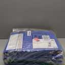 Henoyso 12 Pcs 1.5 Inch Mini 3 Ring Binders Fits 5.5" x 8.5" Paper, Holds(Capacity 280 Sheets), Plastic Flexible Three Round Rings Small Blue A5 Binders Bulk for School, Office Use, Photo Album