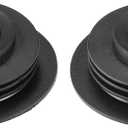 Motoforti Universal 30-76mm Automotive Headlight Dust Cover Headlight Dust Caps for Led, Rubber, Black, 2pcs