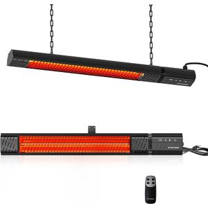ThermoMate Outdoor Patio Heater 1500W 120V Plug-in, Infrared Carbon Fiber