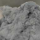 LIFEREVO Fluffy Faux Rabbit Fur Body Pillow Cover, Soft Cute Bubble Shaggy Plush Bed Body Pillowcase with Zipper Closure, Long 20"x54" Fuzzy Furry Pillow Case for Pregnancy Side Sleeper, Light Grey