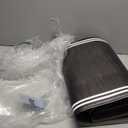 VivaNest Black Retro Elegance Frame Textured Kitchen Rug Sets [2 PCs], Anti-Fatigue, Waterproof Non-Slip Kitchen Mats Heavy Duty Comfort Foam Rug for Kitchen, Floor, Laundry,17"x29"+17"x47"