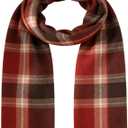 Classic Buffalo-Check Narrow Scarf for Women Men Winter Scarves Scottish Tartan Plaid Scarf Soft Warm Feel 14X78in
