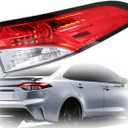 munirater 1-Pack Right Outer Rear Tail Light Brake Lamp Replacement for 2020 2021 Toyota Corolla Passenger Side 81551-12D10 TO2805149