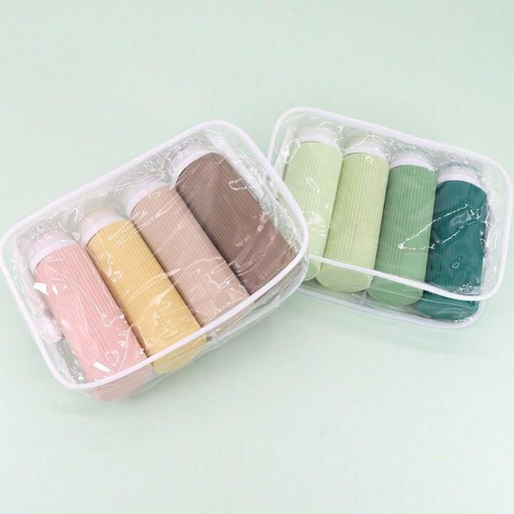 Silicone Travel Bottles Accessories Tsa Approved Portable BPA Free Leak Proof Squeezable Size Containers Travel Essentials Sets, Dispenser (1 Pack)