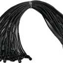 1000 PCS Hang Tag String Snap Lock Pin Loop Tie Fasteners,Wax String Hanging String Dark Gold String Hang Tag String Fastener Hook Ties Easy and Fast to Attach (4)