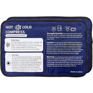 Gel Soft Flexible Ice Pack for Injuries - 2 Pack (Medium 7.5" x 11.5") Reusable Hot & Cold Compress for Pain Relief, Freezer Cold Pack for Hip, Shoulder, Knee - Cooling Gel Pad for Swelling, Bruises