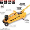 Performance Tool W1606 2 Ton (4,000 lbs.) Capacity Compact Trolley Jack