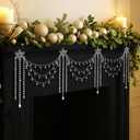 6 ft Crystal Tassel Garland Decoration Wedding Party Favor Ornament Clear Acrylic Hanging for Wedding Table Wall Stair Railings Winter Wonderland Decorations