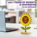 Sunflower Thank You Gift - Teacher Appreciation, Best Friend Gift, Employee Appreciation, Paraprofessional & Assistant Principal Gift, Friendship Gift for Women, Sunflower Decor (W4)