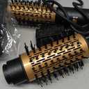 3 in 1 Rotating Hair Dryer Brush Spinning with Detachable Brush(2" & 1.5"),3 Heats and 2 Speeds Rotating Hot Air Brush for Curl,Straight