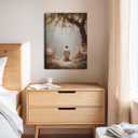 Jesus Praying Canvas Wall Art Christian Religious Decor 16 x 24Inch
