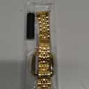 MioHHR Compatible with Apple Watch Band 49mm Ultra 3/2/1, Solid Stainless Steel Metal Strap Band for iWatch 49mm Series Ultra 3/2/1, Gold